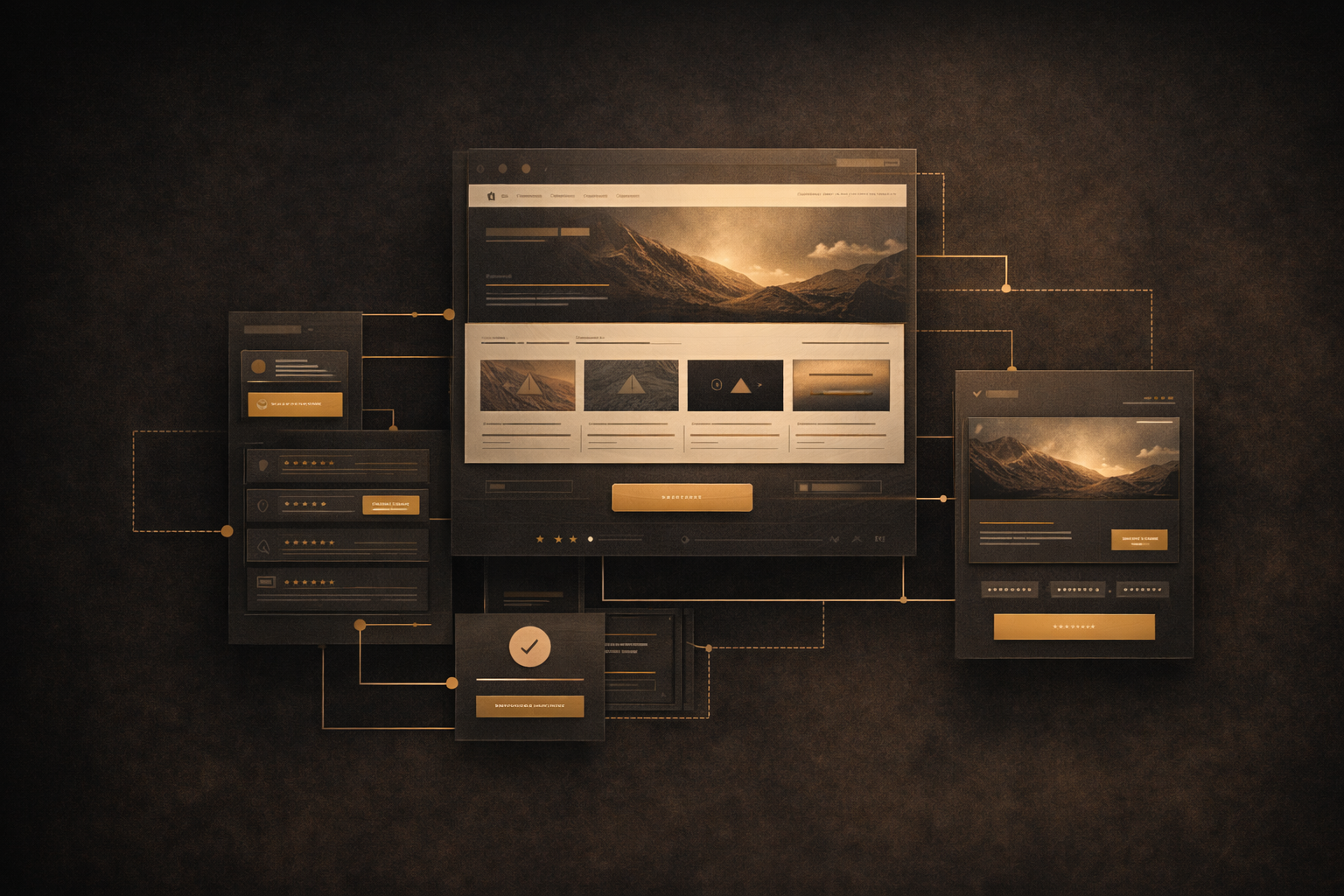 Interface premium pensée pour guider naturellement vers l'action
