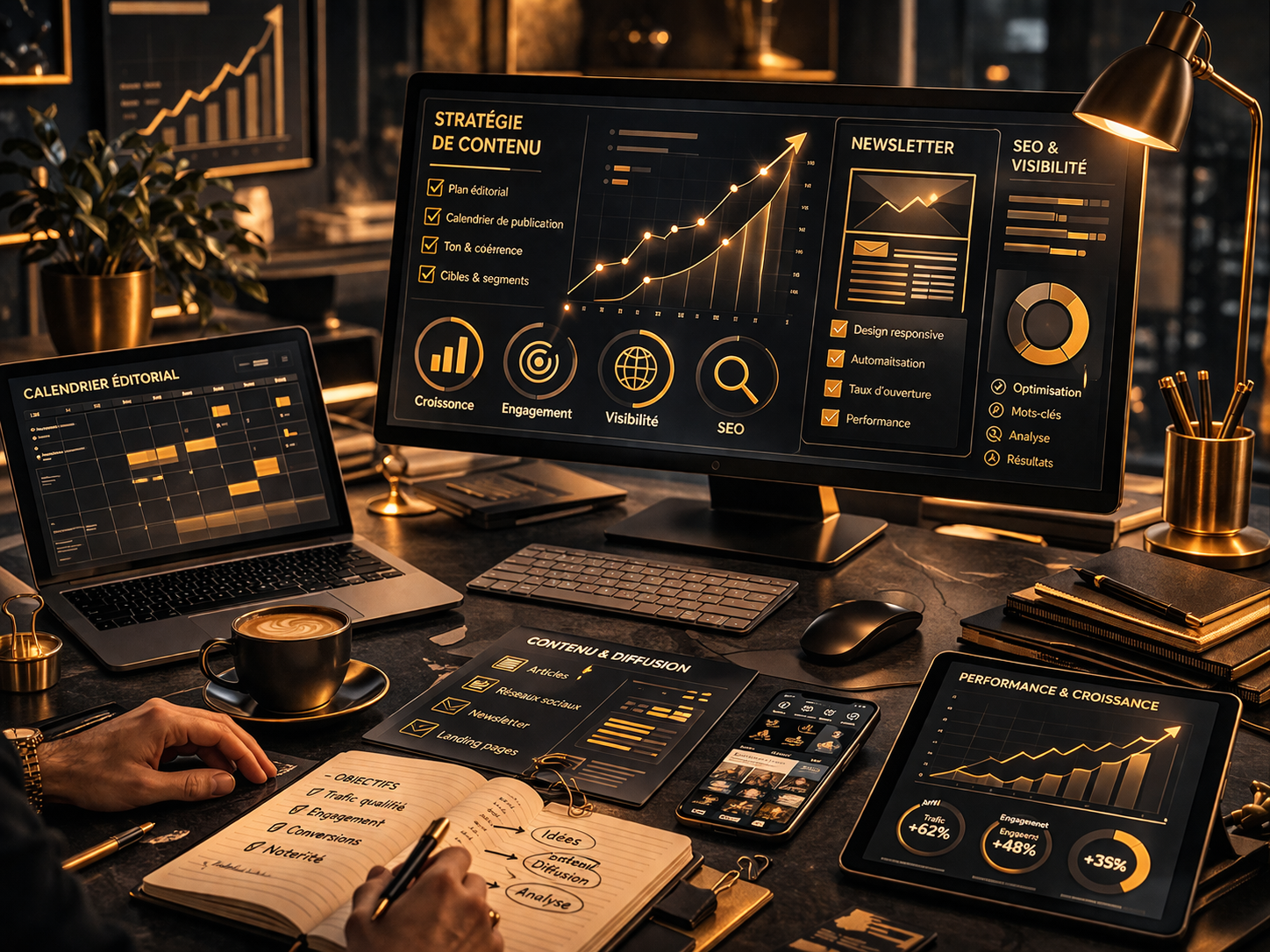 Contenu & visibilité — Apademak Productions